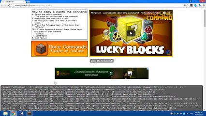 Como Hacer Un Lucky Block Sin Mod Minecraft