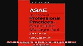 READ book  ASAE Handbook of Professional Practices in Association Management Free Online