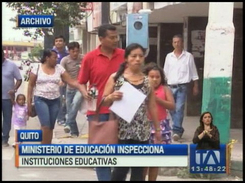 Ministerio de Educación realiza inspección a escuelas y colegios