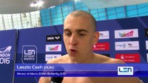 Laszlo Cseh, winner of Men's 200m Butterfly (CR) – Day 11, London