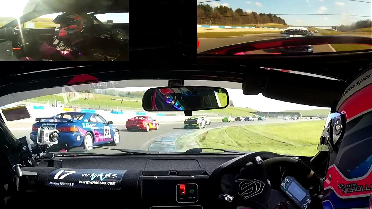 Toyota MR2 championship March 2016 Donington National Race 1 Car 17 Maxine Nicholls