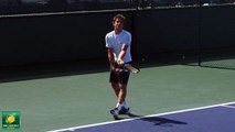 Igor Andreev playing practice points -- Indian Wells Pt. 22