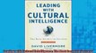 FREE DOWNLOAD  Leading with Cultural Intelligence The Real Secret to Success  DOWNLOAD ONLINE