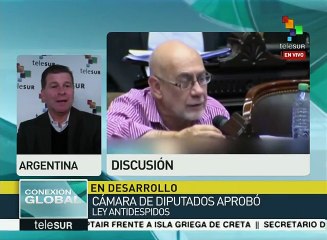 Argentina: diputados aprueban Ley Antidespidos