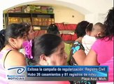 Exitosa la campaña de regularización: Registro Civil. Hubo 26 casamientos y 81 registros de niñez