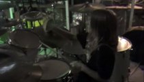 10 year old metal god on drums