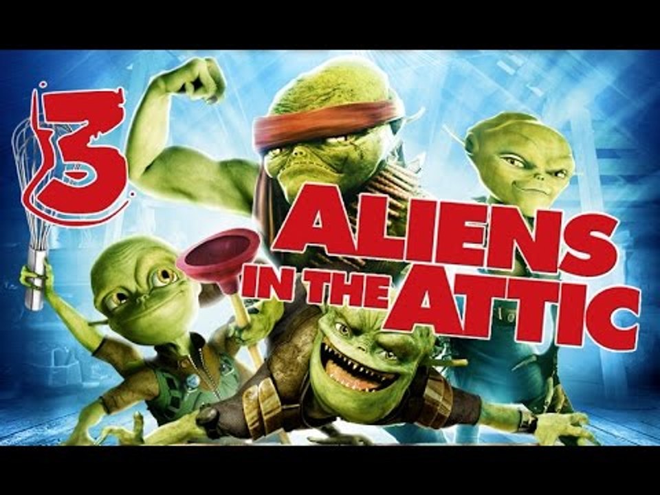 Aliens in the Attic Walkthrough Part 3 (PS2, Wii, PC) Movie Game - Level 03 -