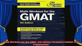 best book  Math Workout for the GMAT 5th Edition Graduate School Test Preparation
