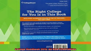 new book  College Handbook 2015 All New 52nd Edition