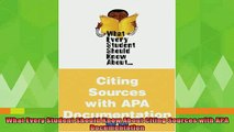 read here  What Every Student Should Know About Citing Sources with APA Documentation