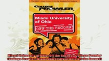 best book  Miami University of Ohio Off the Record  College Prowler College Prowler Miami