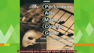 free pdf   Performing Arts College Guide 3rd Edition