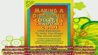 read here  Making a Difference College  Graduate Guide Education to Shape the World Anew Making a