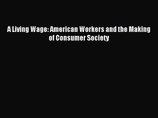 Download A Living Wage: American Workers and the Making of Consumer Society PDF Free