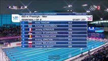 demi-finales 100m NL H - ChE 2016 natation (Stravius, Mignon)