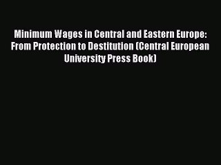 Read Minimum Wages in Central and Eastern Europe: From Protection to Destitution (Central European