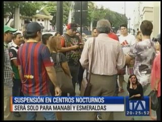 Video herunterladen: Suspensión en centros nocturnos será solo en Manabí y Esmeraldas