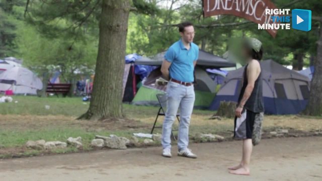 Classic Dad Tries Putting a Stop to Festival-Goers Shennanigans