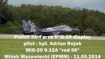 Polish Air Force MiG-29 solo display