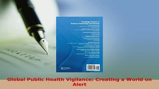 PDF  Global Public Health Vigilance Creating a World on Alert Ebook