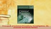 PDF  Principles of Criminal Procedure Investigation 2d Concise Hornbook Series  EBook