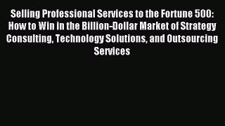 Read Selling Professional Services to the Fortune 500: How to Win in the Billion-Dollar Market