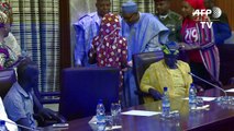 Rescued Chibok girl meets Nigerian President Buhari