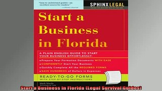 READ FREE Ebooks  Start a Business in Florida Legal Survival Guides Full Free