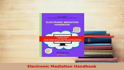 PDF  Electronic Mediation Handbook Free Books