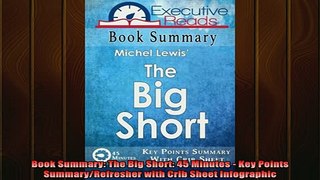 READ book  Book Summary The Big Short 45 Minutes  Key Points SummaryRefresher with Crib Sheet Full EBook