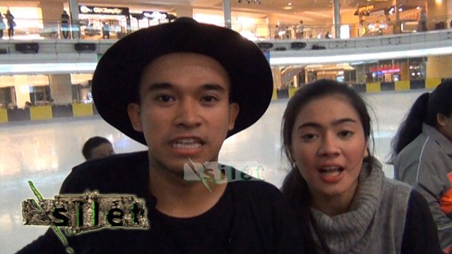 Keseruan Felicya dan Anwar Bermain Ice Skating - Silet 20 Mei 2016