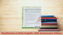 Read  Mindfulness in Plain English 20th Anniversary Edition Ebook Free