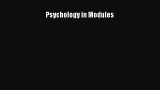 [Download] Psychology in Modules PDF Free