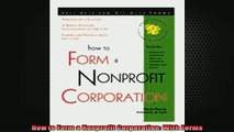 READ book  How to Form a Nonprofit Corporation With Forms Full EBook