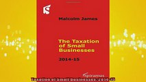 READ book  Taxation of Small Businesses 201415 Online Free