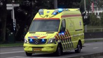 Primeur! A1 nieuwste ambulance 19-109 met spoed naar het EMC