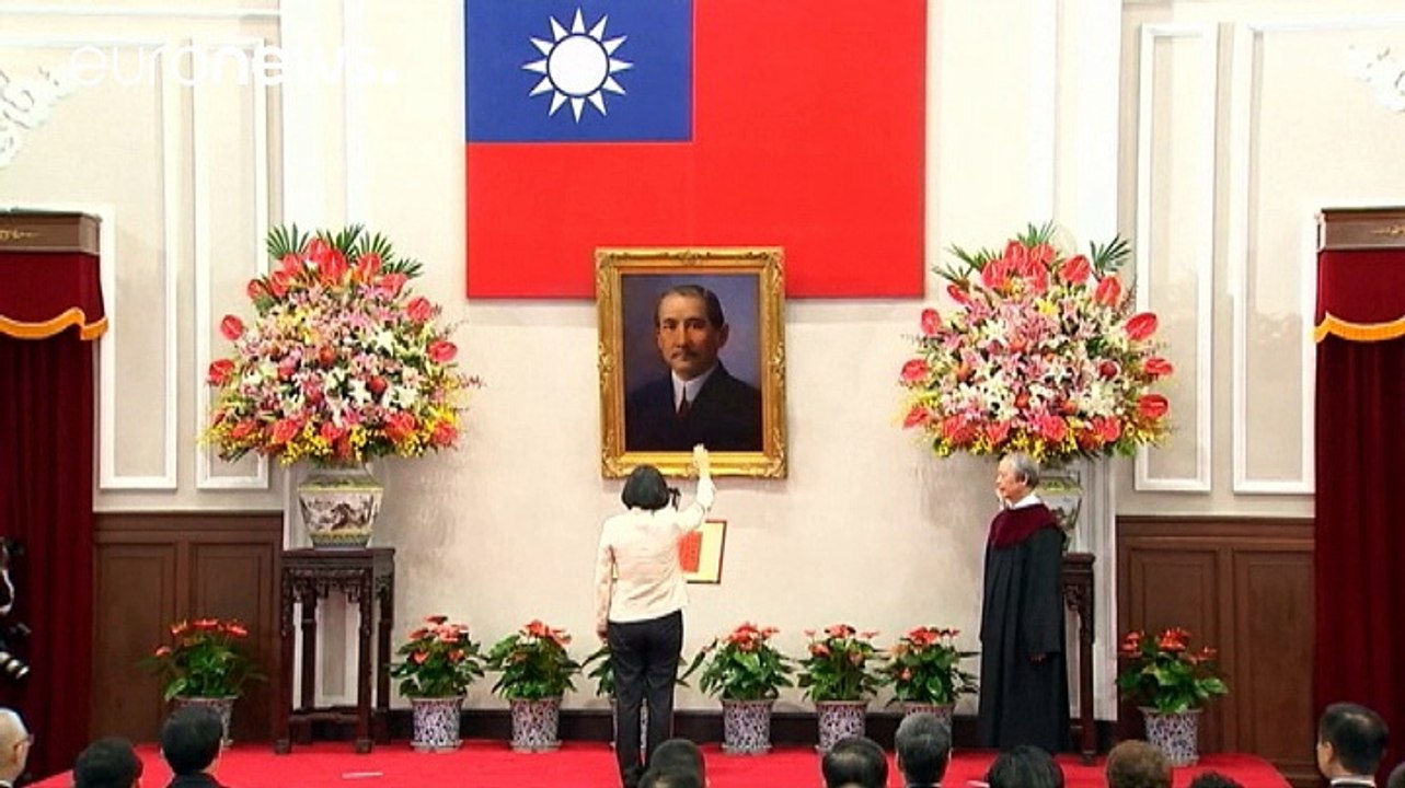 Taiwans erste Präsidentin vereidigt - Peking skeptisch