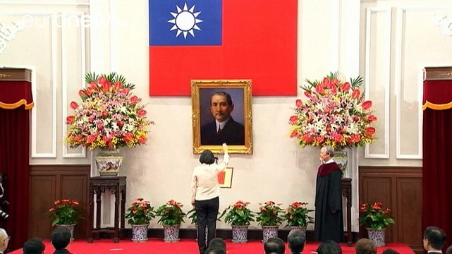 Taiwan's first female president Tsai Ing-wen sworn in
