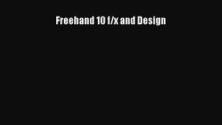 Read Freehand 10 f/x and Design PDF Free