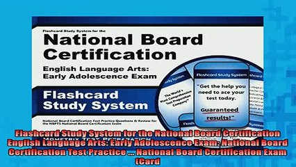 FREE DOWNLOAD  Flashcard Study System for the National Board Certification English Language Arts Early  DOWNLOAD ONLINE