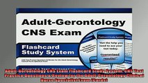 EBOOK ONLINE  AdultGerontology CNS Exam Flashcard Study System CNS Test Practice Questions  Review  FREE BOOOK ONLINE