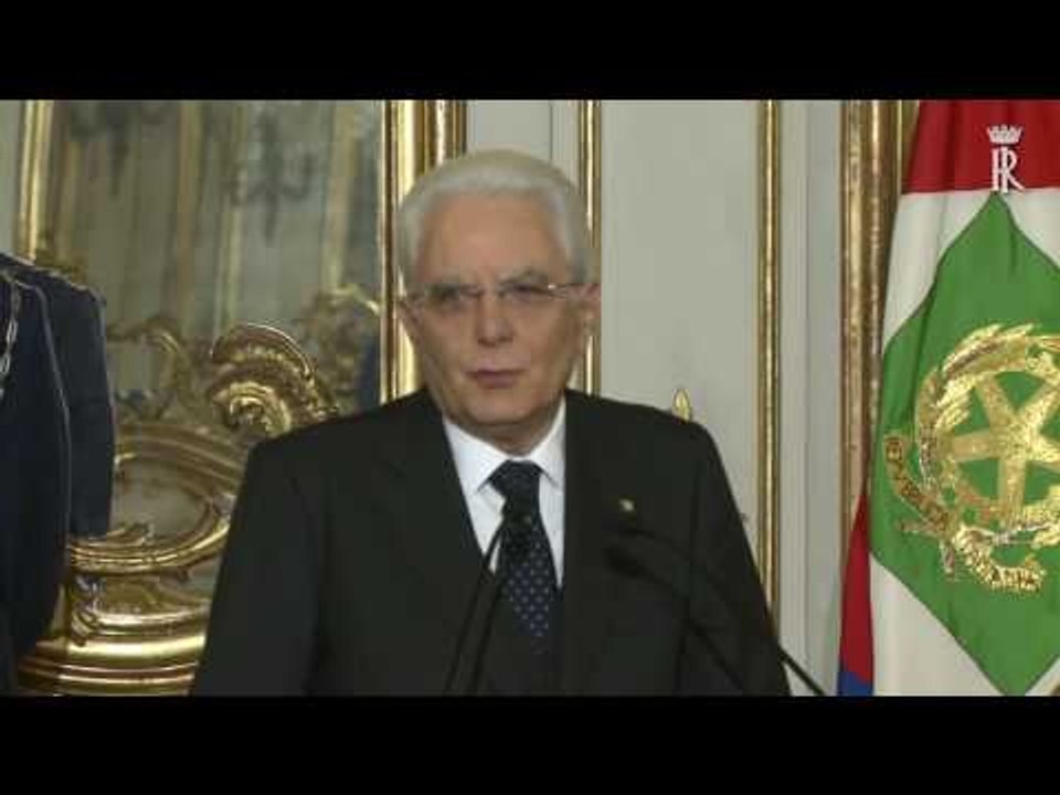 Roma - Mattarella inaugura scuola Europea di Diritto e Governance (18.05.16)