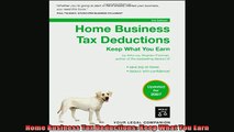 READ book  Home Business Tax Deductions Keep What You Earn Full Free