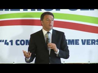 Bari - Patti per il Sud, l'intervento e la firma di Renzi (17.05.16)