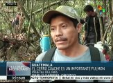 Guatemala: campesinos sofocan incendio forestal en cerro Cuache