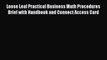 Read Loose Leaf Practical Business Math Procedures Brief with Handbook and Connect Access Card