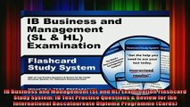 Free PDF Downlaod  IB Business and Management SL and HL Examination Flashcard Study System IB Test  FREE BOOOK ONLINE