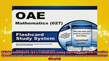 FREE DOWNLOAD  OAE Mathematics 027 Flashcard Study System OAE Test Practice Questions  Exam Review  FREE BOOOK ONLINE