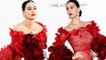 Katy Perry WOWS In RED Gown At amfAR Gala