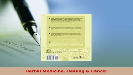 Read  Herbal Medicine Healing  Cancer PDF Online